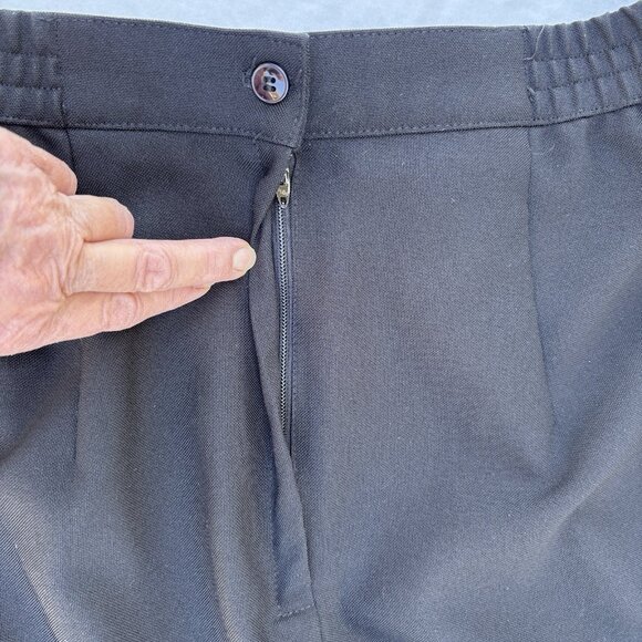 Alicia Black Made In The U.S.A. MIDI Length Size 34 Back Zip And Split Dress Up - Picture 7 of 10